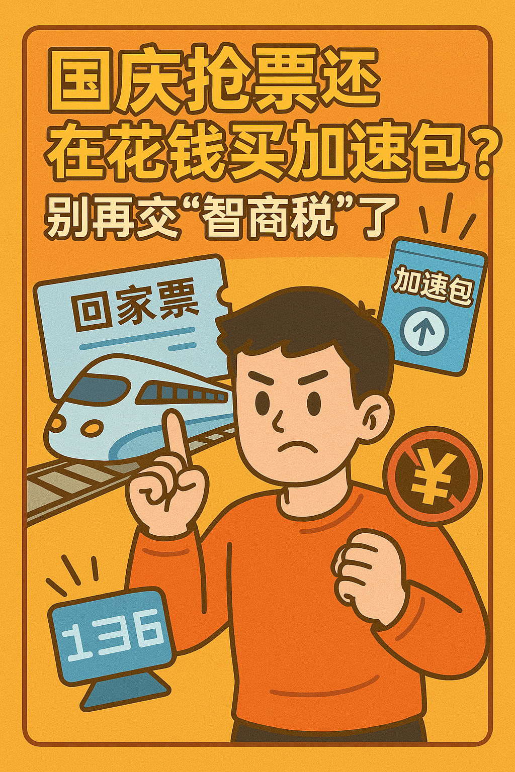 国庆抢票还在花钱买加速包?别再交“智商税”了,我靠这套免费方案搞定回家票。