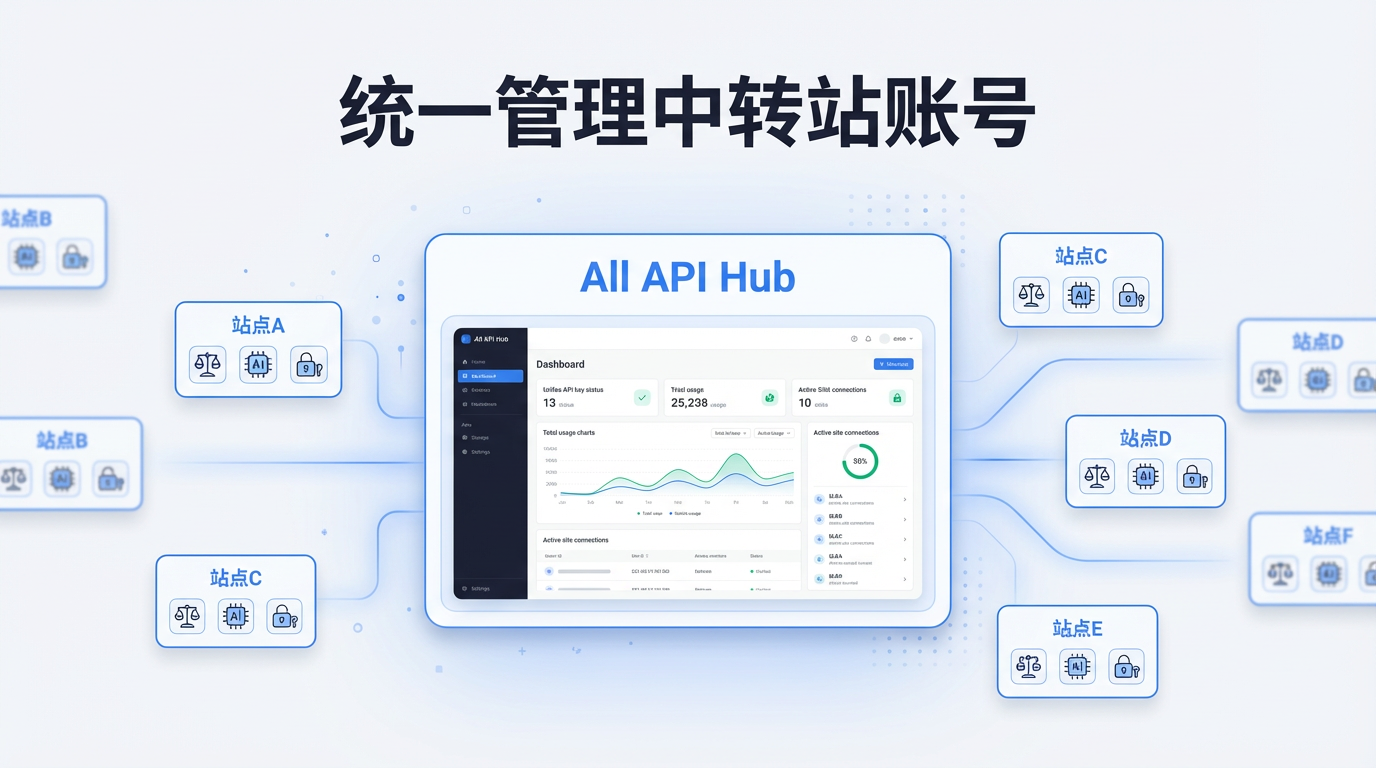 AI 中转站账号太多?All API Hub 统一管理与自动签到